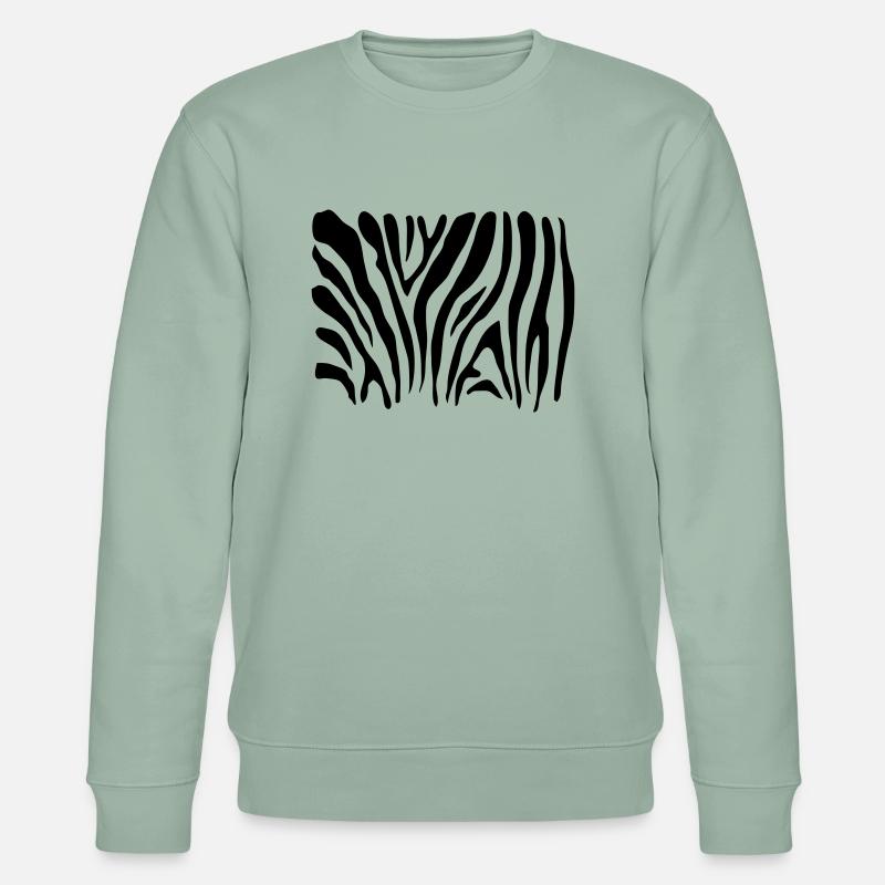 ZEBRA SCHUTZMASKE - Stanley/Stella Unisex Bio-Sweatshirt CHANGER  - Helles Graugrün