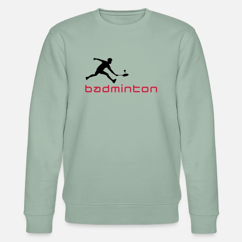 badminton_022011_v_2c - Stanley/Stella Unisex Bio-Sweatshirt CHANGER  - Helles Graugrün