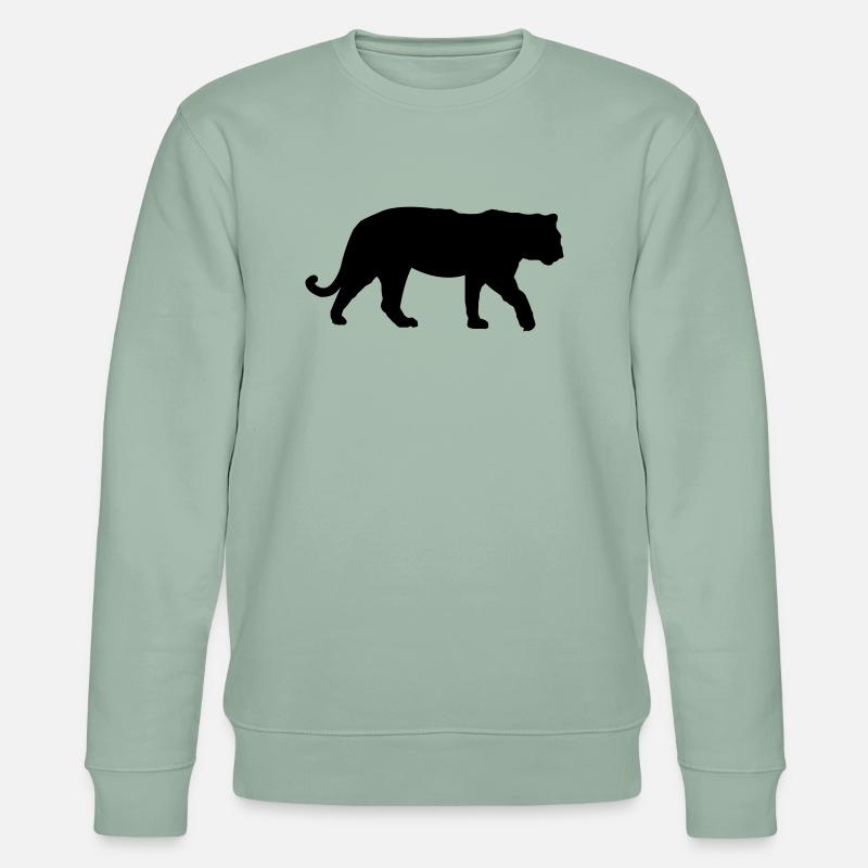 tiger - Stanley/Stella Unisex Bio-Sweatshirt CHANGER  - Helles Graugrün