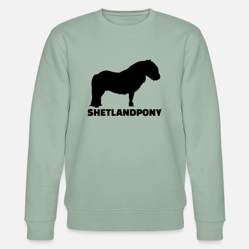 Shetlandpony - Stanley/Stella Unisex Bio-Sweatshirt CHANGER  - Helles Graugrün