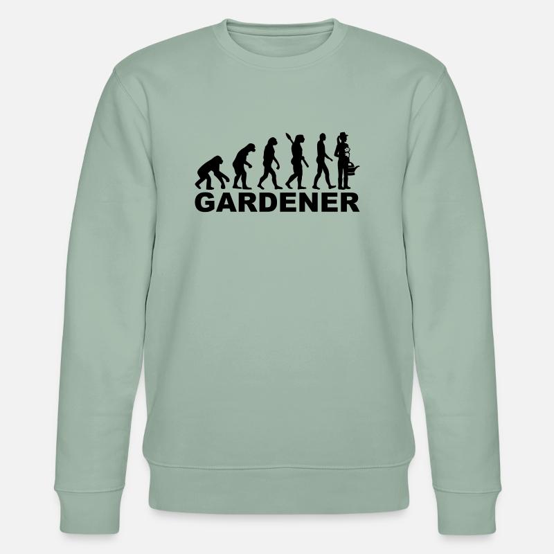 Gärtnerin - Stanley/Stella Unisex Bio-Sweatshirt CHANGER  - Helles Graugrün