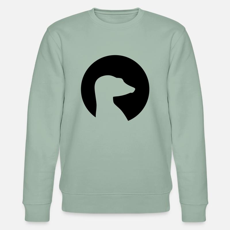 Erdmännchen - Stanley/Stella Unisex Bio-Sweatshirt CHANGER  - Helles Graugrün