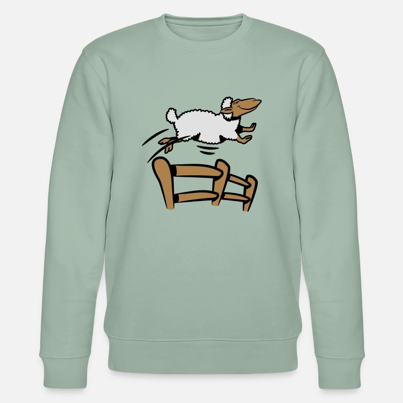 SCHAF springen Zaun - Stanley/Stella Unisex Bio-Sweatshirt CHANGER  - Helles Graugrün