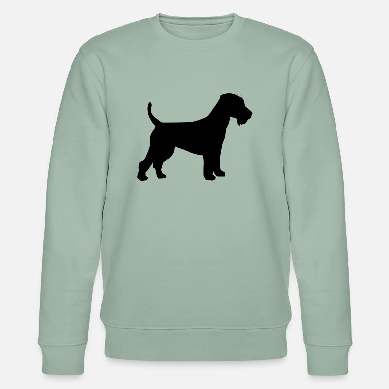 Welsh Terrier - Stanley/Stella Unisex Bio-Sweatshirt CHANGER  - Helles Graugrün