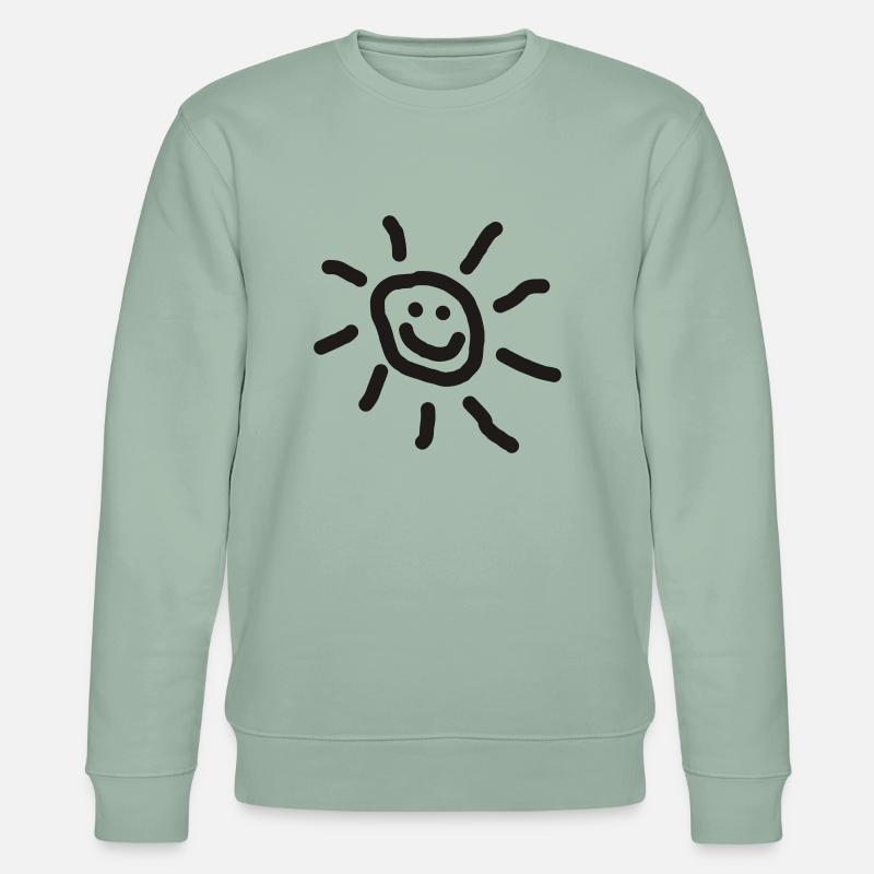 SONNE :-) - Stanley/Stella Unisex Bio-Sweatshirt CHANGER  - Helles Graugrün