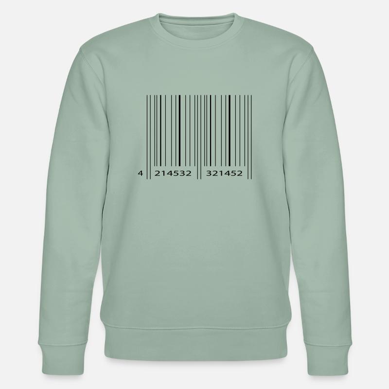 strichcode2 - Stanley/Stella Unisex Bio-Sweatshirt CHANGER  - Helles Graugrün