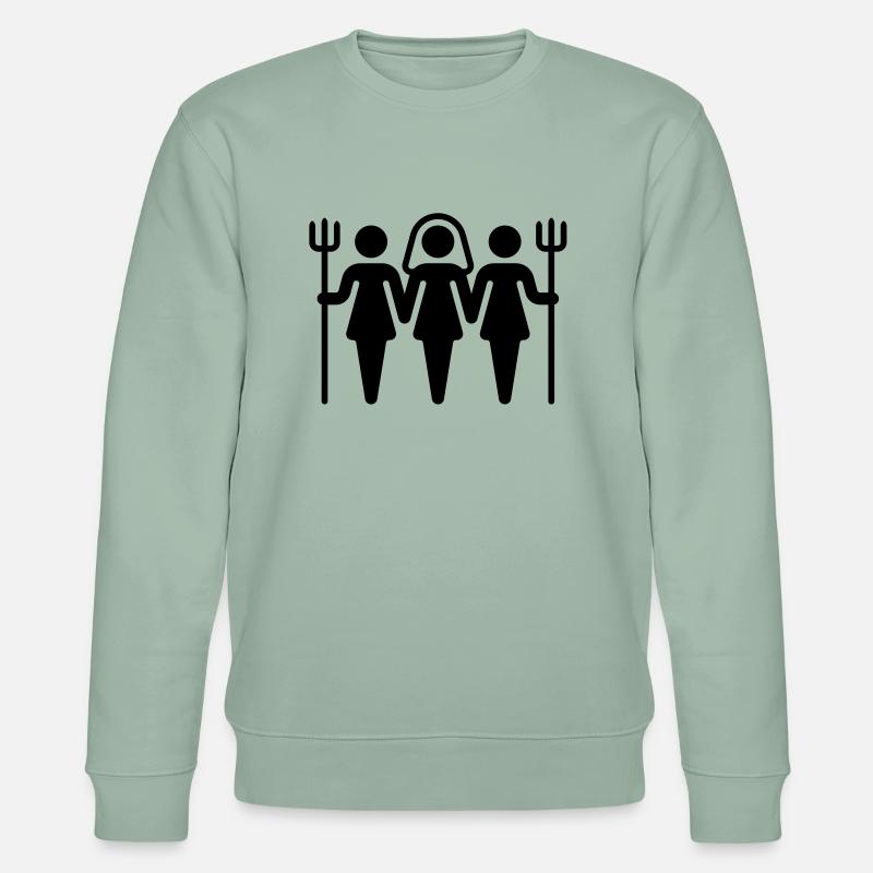 Brideguard (no text) - Stanley/Stella Unisex Bio-Sweatshirt CHANGER  - Helles Graugrün