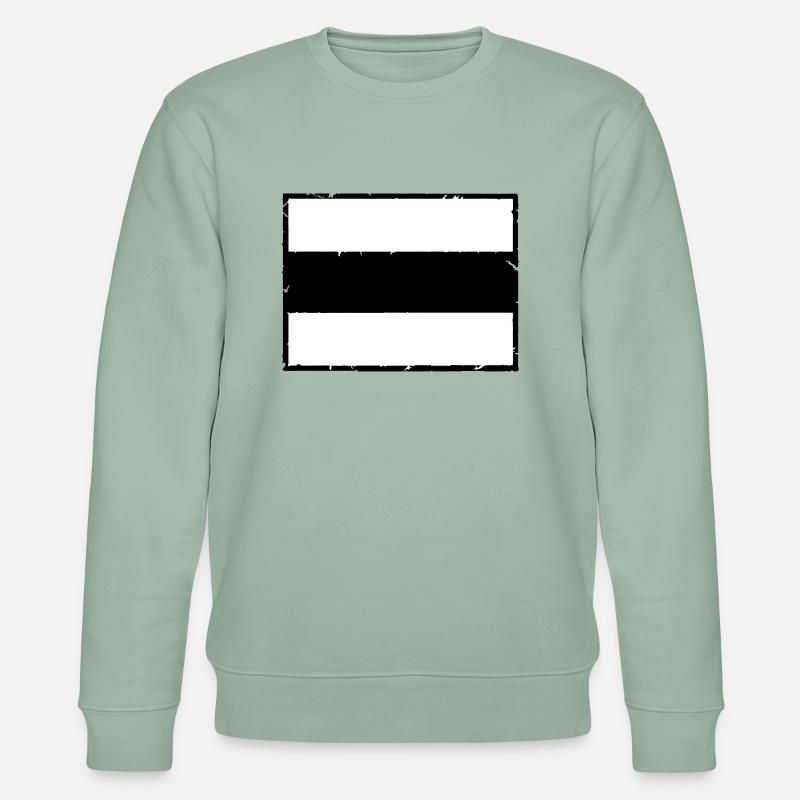 Rahmen Schild Design - Stanley/Stella Unisex Bio-Sweatshirt CHANGER  - Helles Graugrün
