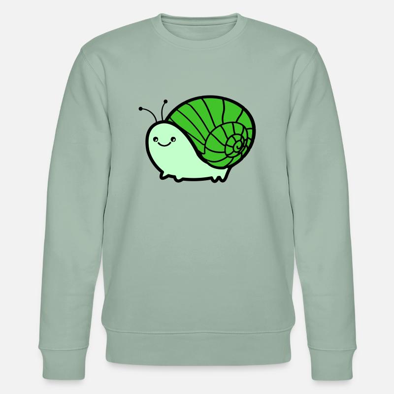 schnecke 02 - Stanley/Stella Unisex Bio-Sweatshirt CHANGER  - Helles Graugrün