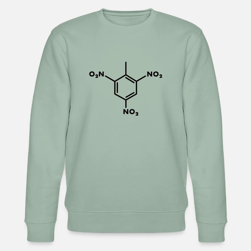 TNT molekül - Stanley/Stella Unisex Bio-Sweatshirt CHANGER  - Helles Graugrün