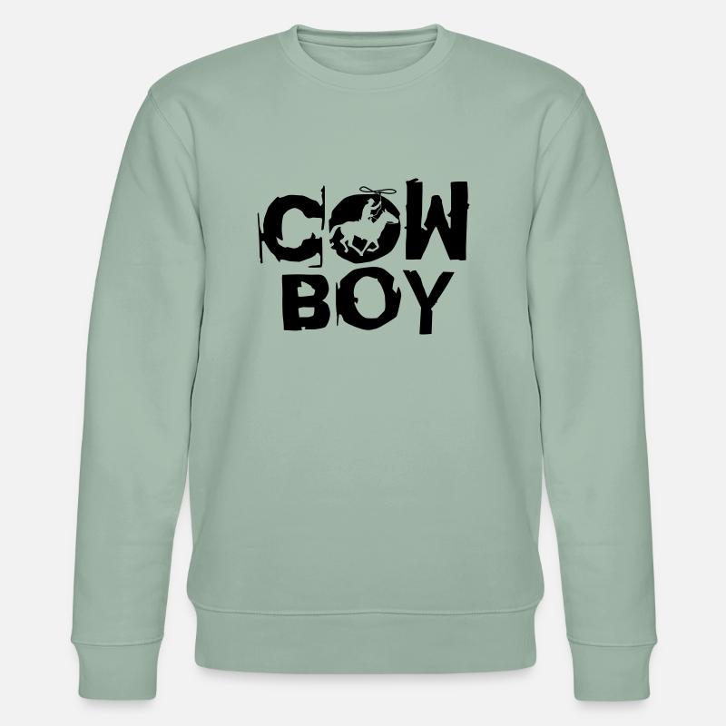 cowboy_c_1c - Stanley/Stella Unisex Bio-Sweatshirt CHANGER  - Helles Graugrün