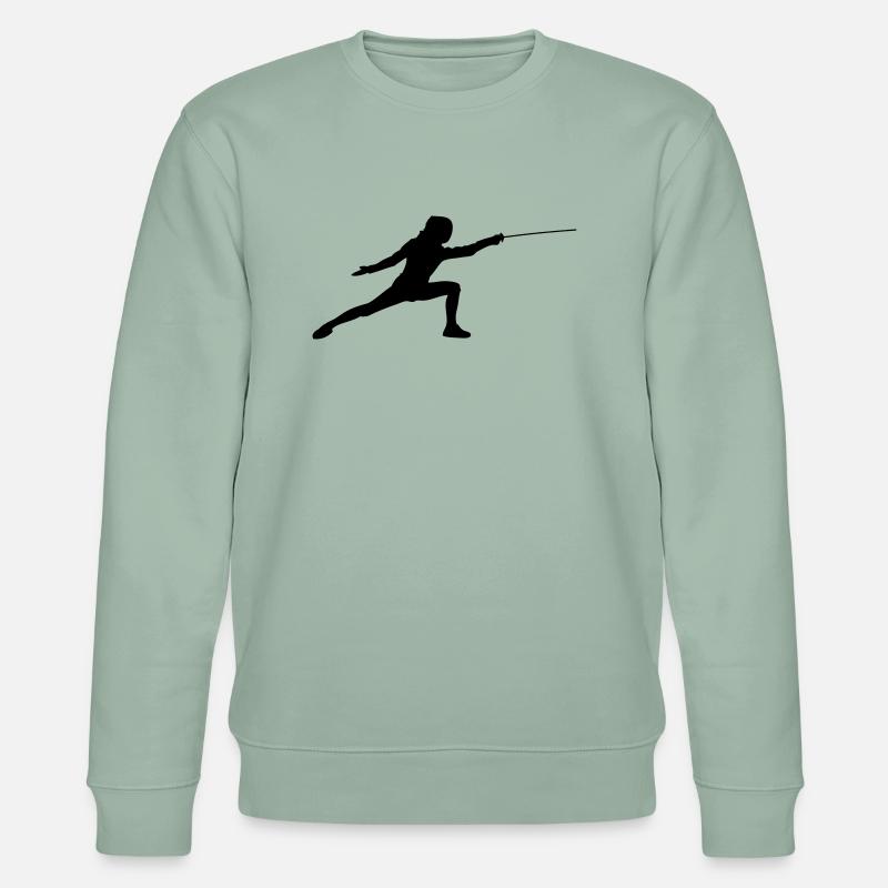 Fechten - Stanley/Stella Unisex Bio-Sweatshirt CHANGER  - Helles Graugrün
