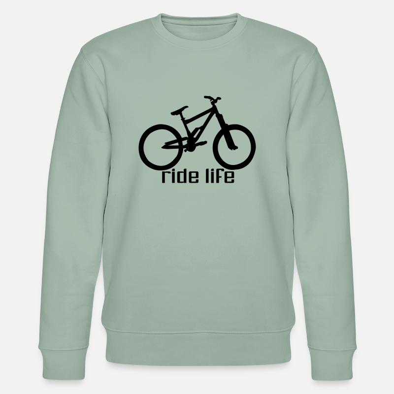 MTB Ridelife - Stanley/Stella Unisex Bio-Sweatshirt CHANGER  - Helles Graugrün
