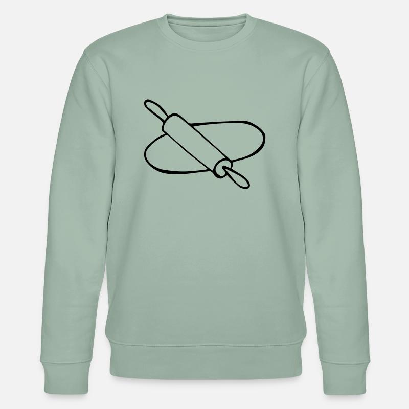 Teig ausrollen2 - Stanley/Stella Unisex Bio-Sweatshirt CHANGER  - Helles Graugrün