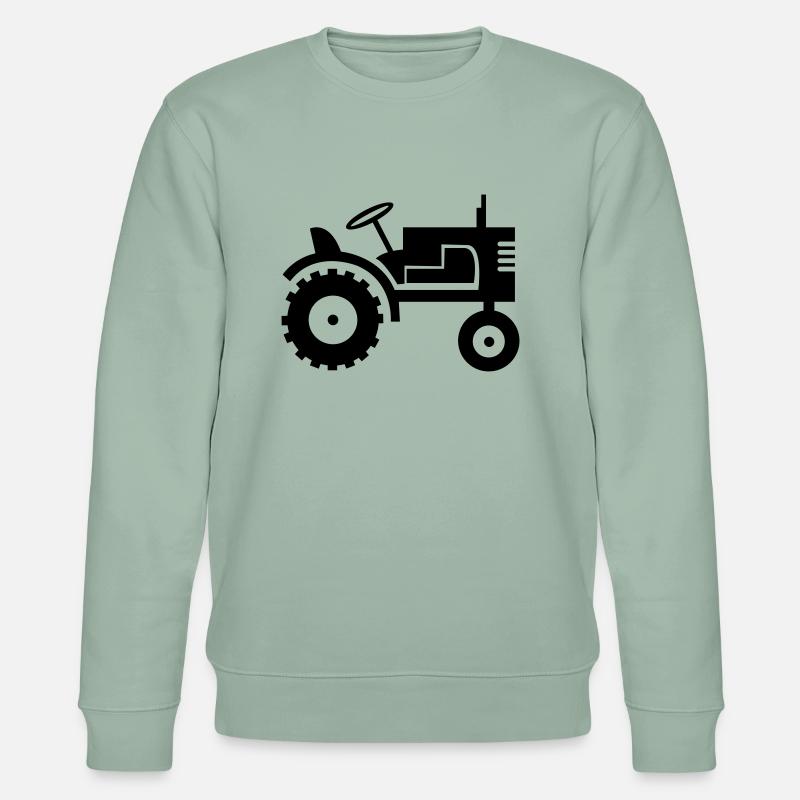traktor_01 - Stanley/Stella Unisex Bio-Sweatshirt CHANGER  - Helles Graugrün