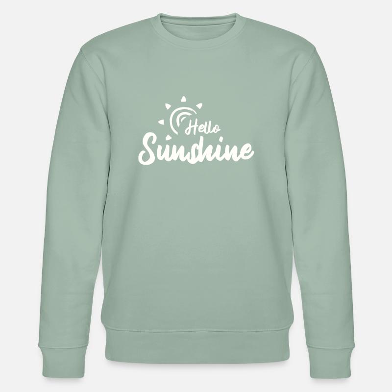 Hello Sunshine - Stanley/Stella Unisex Bio-Sweatshirt CHANGER  - Helles Graugrün