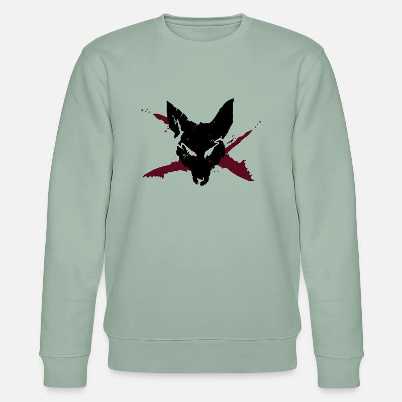 Wolf - Stanley/Stella Unisex Bio-Sweatshirt CHANGER  - Helles Graugrün