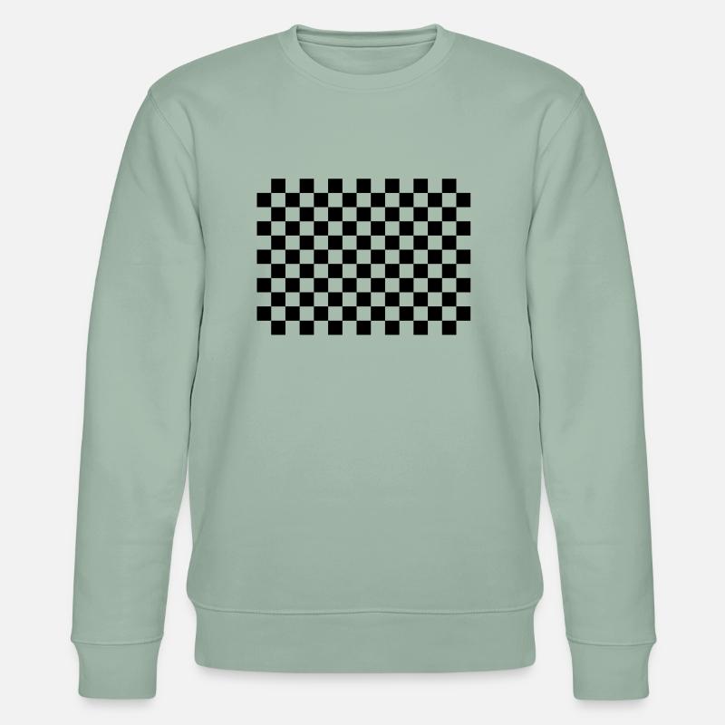 damier - Stanley/Stella Unisex Bio-Sweatshirt CHANGER  - Helles Graugrün