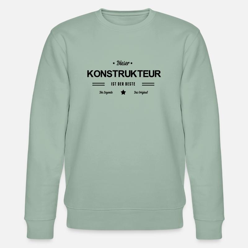 Bester Konstrukteur - Stanley/Stella Unisex Bio-Sweatshirt CHANGER  - Helles Graugrün
