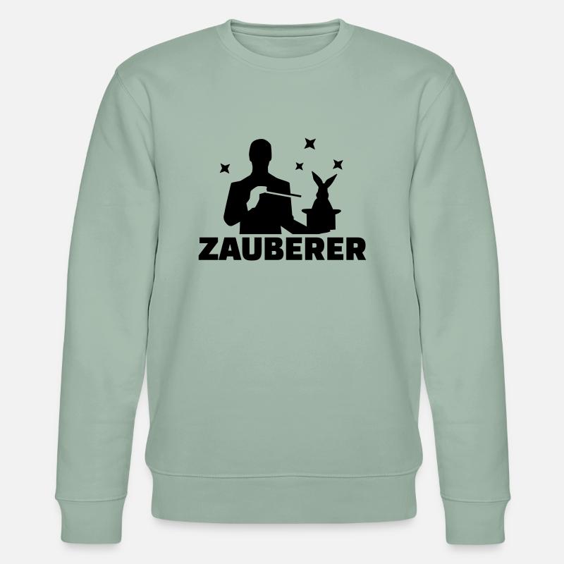 Zauberer - Stanley/Stella Unisex Bio-Sweatshirt CHANGER  - Helles Graugrün