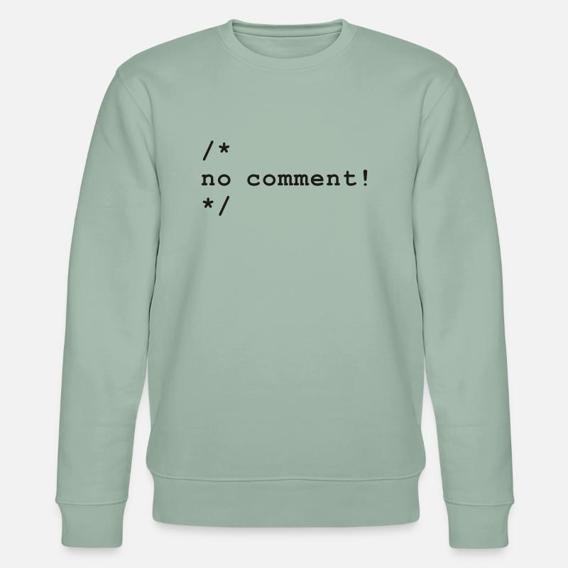 no comment - Stanley/Stella Unisex Bio-Sweatshirt CHANGER  - Helles Graugrün