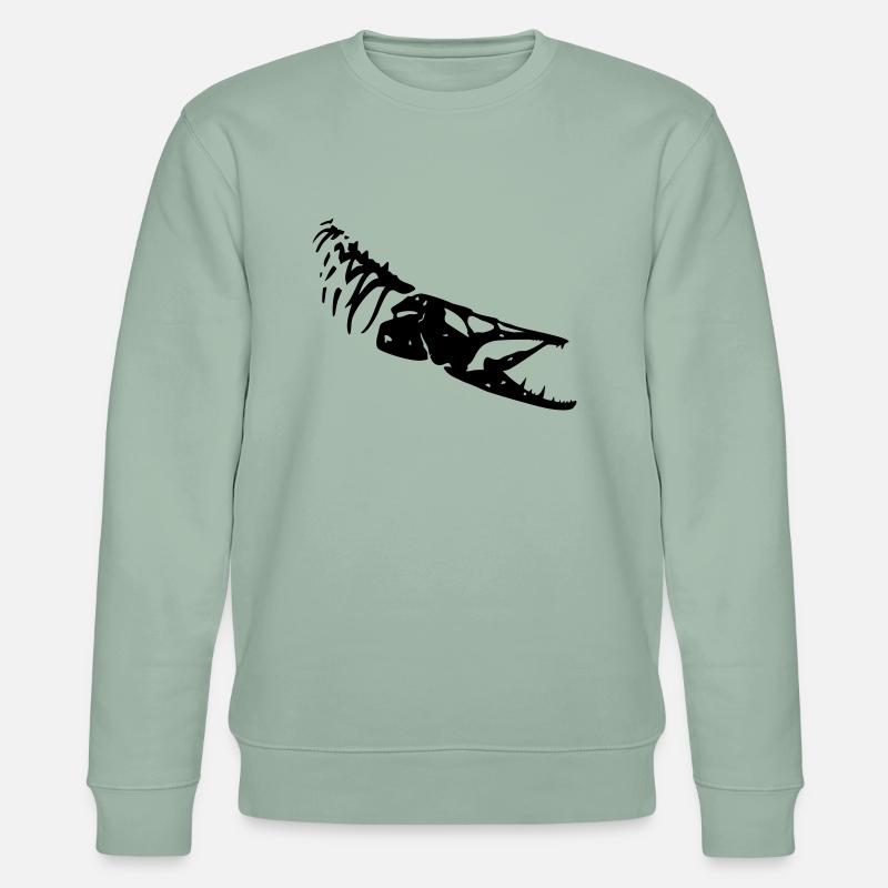pike_bone1 - Stanley/Stella Unisex Bio-Sweatshirt CHANGER  - Helles Graugrün