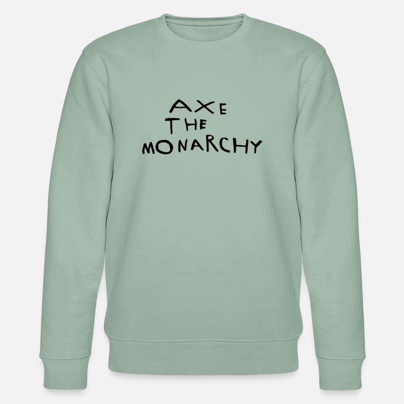 Abschaffung der Monarchie - Stanley/Stella Unisex Bio-Sweatshirt CHANGER  - Helles Graugrün