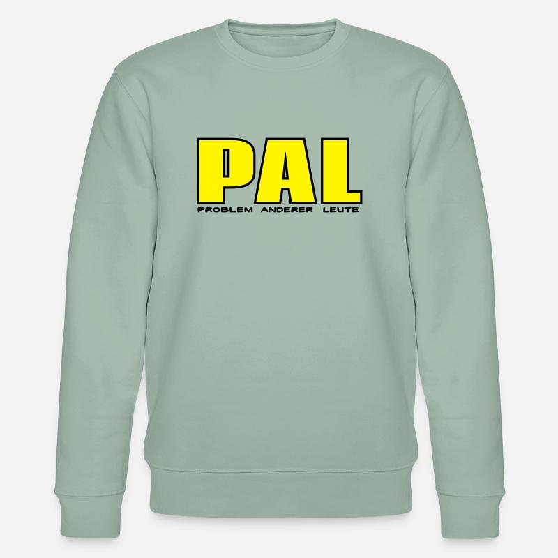 PAL - Problem anderer Leute - Stanley/Stella Unisex Bio-Sweatshirt CHANGER  - Helles Graugrün