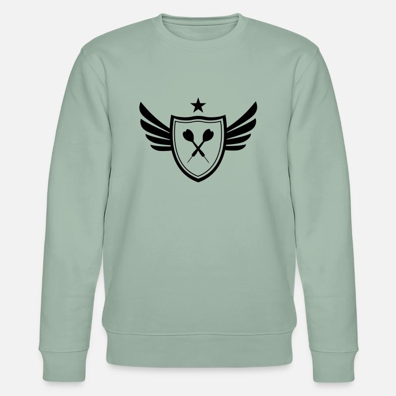 Dartpfeile - Stanley/Stella Unisex Bio-Sweatshirt CHANGER  - Helles Graugrün