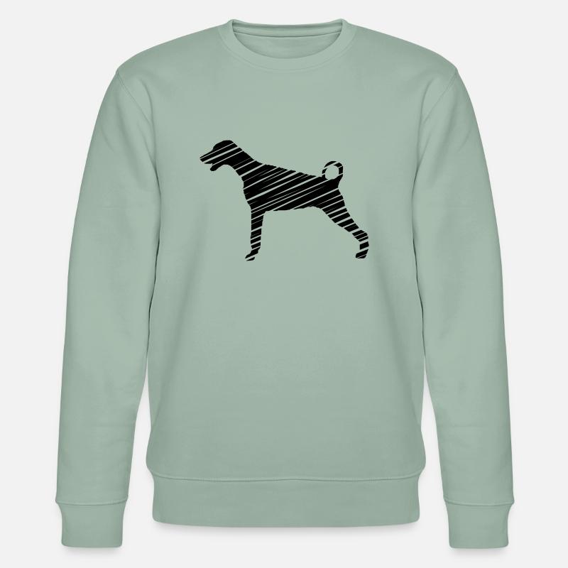 Dobermann - Kunst - Stanley/Stella Unisex Bio-Sweatshirt CHANGER  - Helles Graugrün