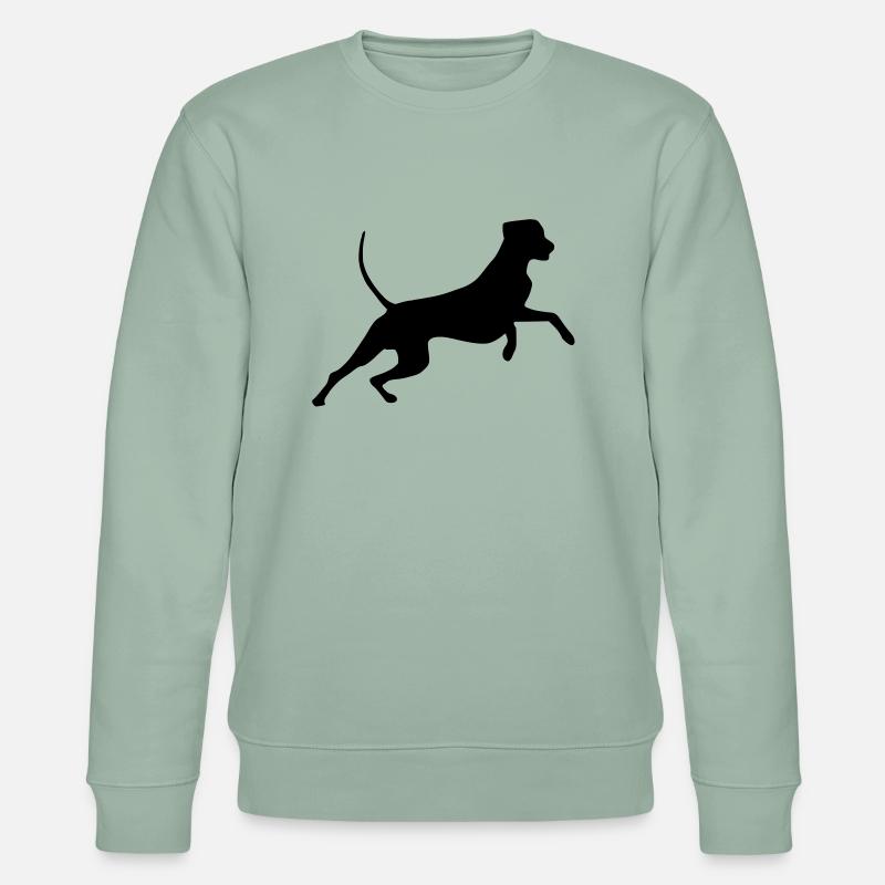 rhodesian_ridgeback_cb - Stanley/Stella Unisex Bio-Sweatshirt CHANGER  - Helles Graugrün