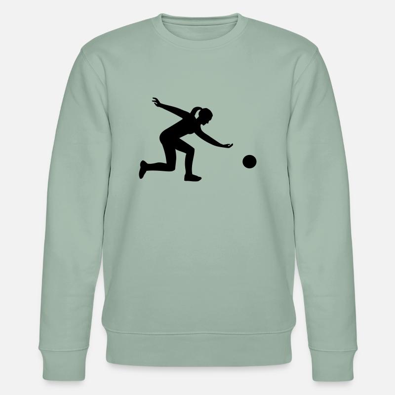 Bowling - Stanley/Stella Unisex Bio-Sweatshirt CHANGER  - Helles Graugrün