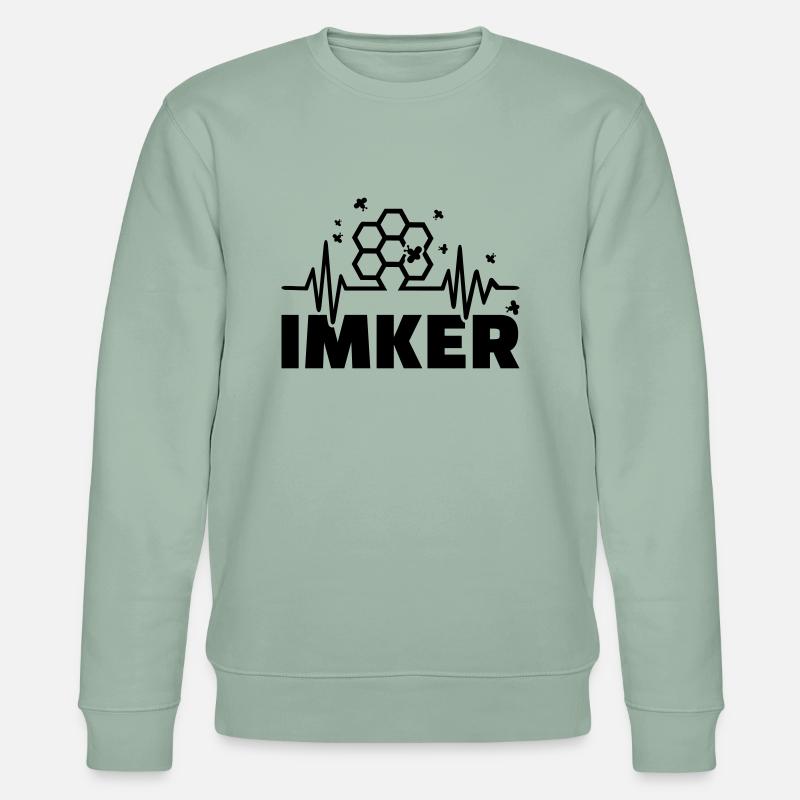 Imker - Stanley/Stella Unisex Bio-Sweatshirt CHANGER  - Helles Graugrün