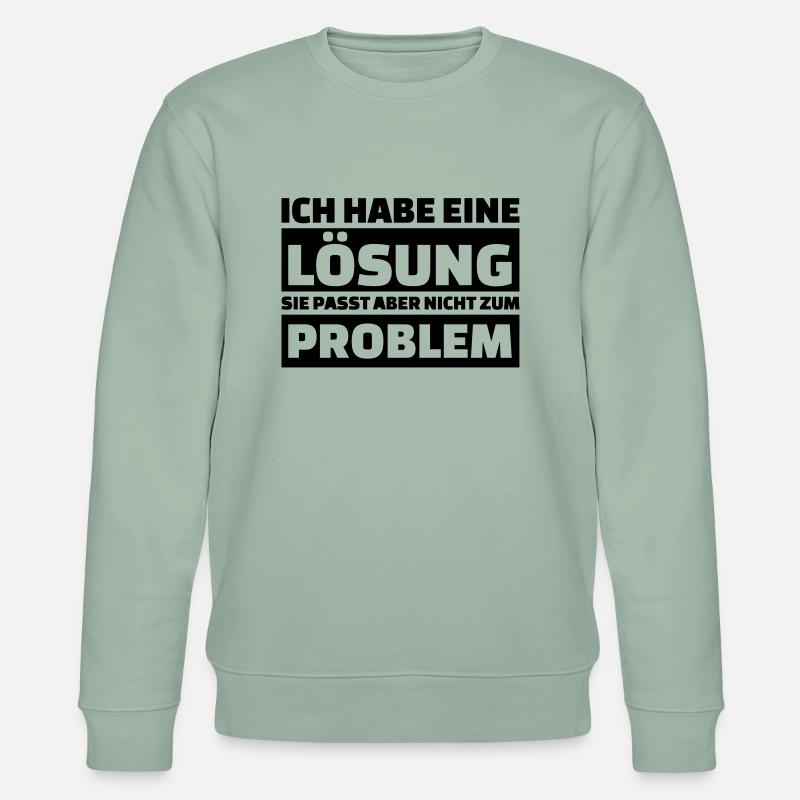 Lösung und Problem - Stanley/Stella Unisex Bio-Sweatshirt CHANGER - Helles Graugrün