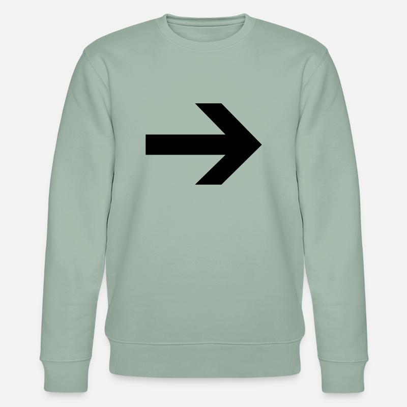 Pfeil nach rechts - Stanley/Stella Unisex Bio-Sweatshirt CHANGER  - Helles Graugrün