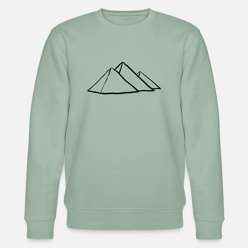 Pyramiden von Gizeh - Stanley/Stella Unisex Bio-Sweatshirt CHANGER  - Helles Graugrün