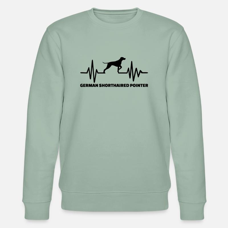 German Shorthaired Pointer - Stanley/Stella CHANGER Unisex Organic Sweatshirt - aloe