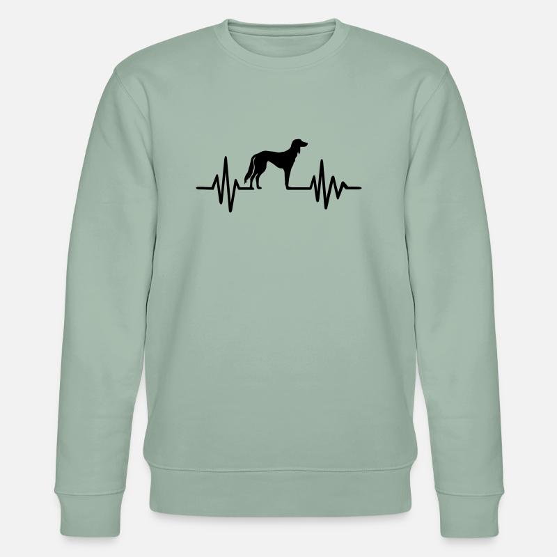 Saluki - Stanley/Stella Unisex Bio-Sweatshirt CHANGER  - Helles Graugrün