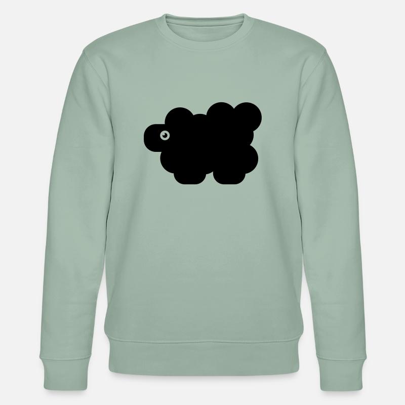 Ein Schwarzes Schaf - Stanley/Stella Unisex Bio-Sweatshirt CHANGER  - Helles Graugrün