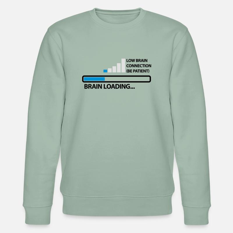 low_brain_connetion_loading_3c - Stanley/Stella Unisex Bio-Sweatshirt CHANGER  - Helles Graugrün