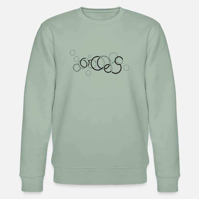 Circles - Stanley/Stella Unisex Bio-Sweatshirt CHANGER  - Helles Graugrün