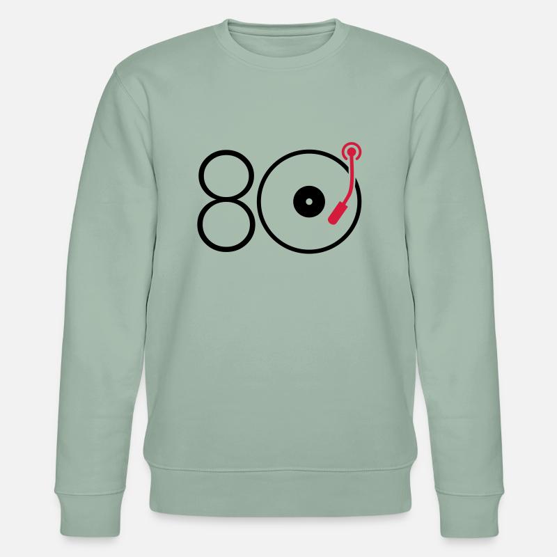 Musik der 80er - Stanley/Stella Unisex Bio-Sweatshirt CHANGER - Helles Graugrün