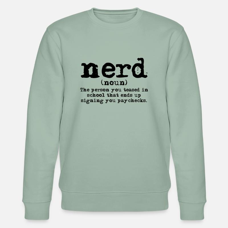 Nerd Definition - Stanley/Stella Unisex Bio-Sweatshirt CHANGER  - Helles Graugrün