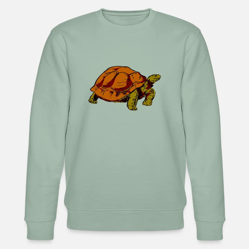 Schildkröte - Stanley/Stella Unisex Bio-Sweatshirt CHANGER  - Helles Graugrün