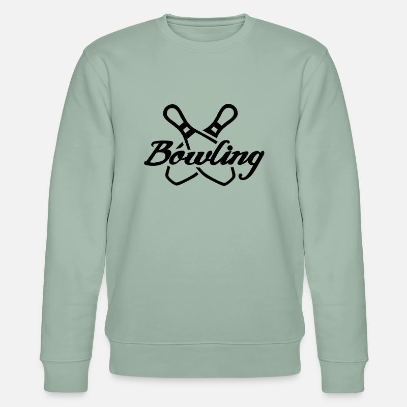 Bowling - Stanley/Stella Unisex Bio-Sweatshirt CHANGER  - Helles Graugrün