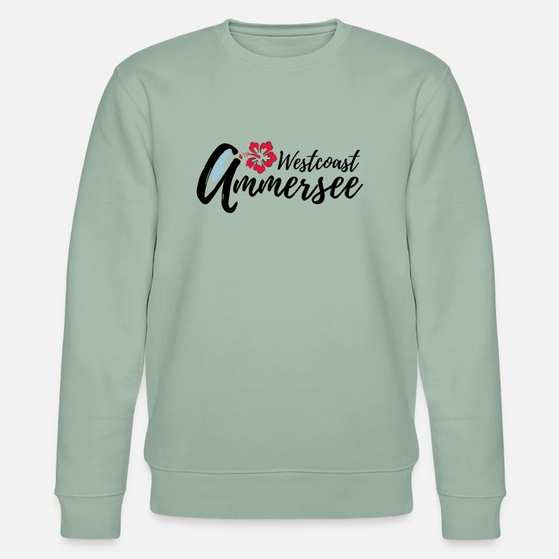 Ammersee Westcoast 3c - Stanley/Stella Unisex Bio-Sweatshirt CHANGER  - Helles Graugrün