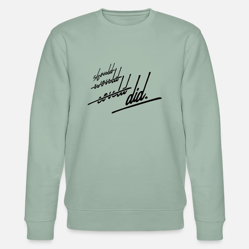 Did Should Would - Stanley/Stella Unisex Bio-Sweatshirt CHANGER  - Helles Graugrün
