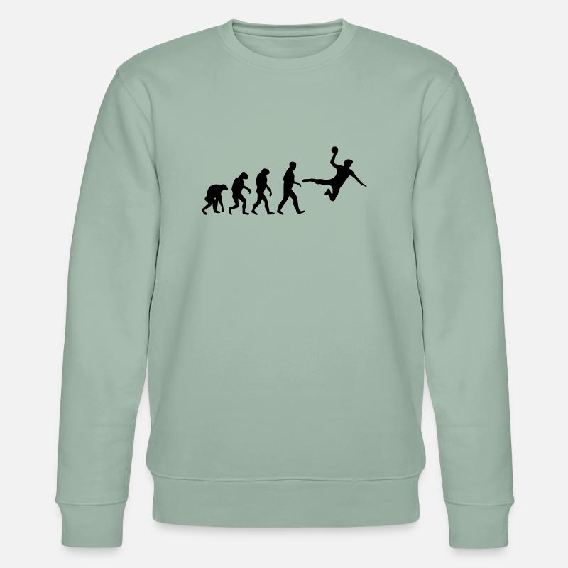 handball evolution - Stanley/Stella Unisex Bio-Sweatshirt CHANGER  - Helles Graugrün