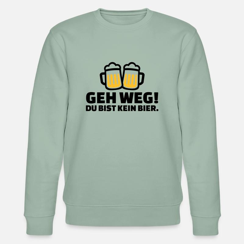 Bier - Stanley/Stella Unisex Bio-Sweatshirt CHANGER  - Helles Graugrün