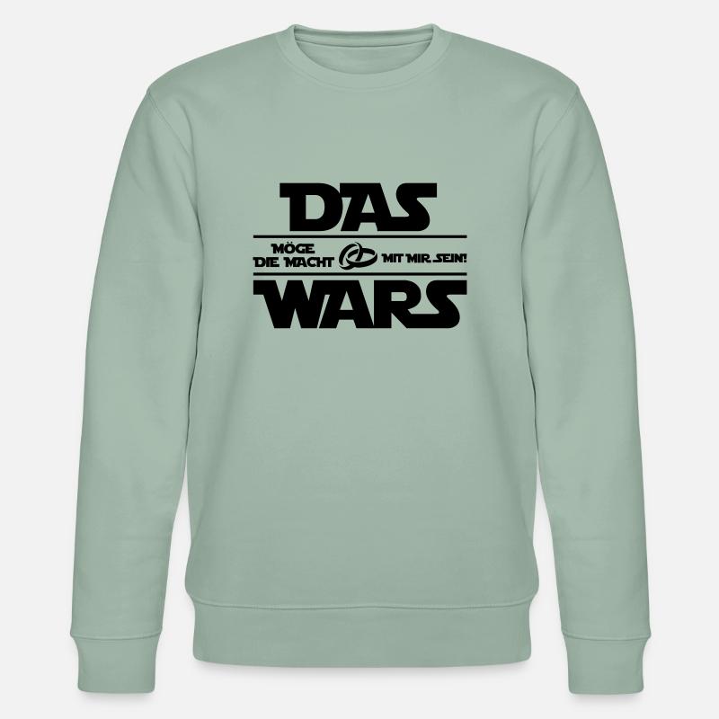 das_wars_01 - Stanley/Stella Unisex Bio-Sweatshirt CHANGER  - Helles Graugrün